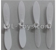 Wltoys Q606 Spare parts-04-01 Main rotor blades,Propellers(4pcs),Wltoys Q606 RC Quadcopter Drone Spare Parts Accessories,Wltoys Model Q616 Mini Drone Replacement Accessories