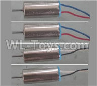 Wltoys Q606 Spare parts-11-02 Main motor with Black and White Wire(2pcs-(CW) & Main motor with Red and Blue wire(2pcs-CCW),Wltoys Q606 RC Quadcopter Drone Spare Parts Accessories,Wltoys Model Q616 Mini Drone Replacement Accessories