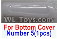 Wltoys Q616 Parts-07-02 Number 5 Rear Left lamp cover for the Bottom shell cover,Wltoys Q616 RC Quadcopter Drone Spare Parts Accessories,Wltoys Model Q616 Replacement Accessories