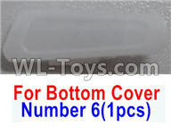 Wltoys Q616 Parts-08 Number 6 Rear Right lamp cover for the Bottom shell cover,Wltoys Q616 RC Quadcopter Drone Spare Parts Accessories,Wltoys Model Q616 Replacement Accessories