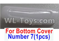 Wltoys Q616 Parts-09 Number 7 Front Left lamp cover for the Bottom shell cover,Wltoys Q616 RC Quadcopter Drone Spare Parts Accessories,Wltoys Model Q616 Replacement Accessories