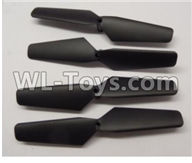 Wltoys Q616 Parts-12-01 Propellers,Main rotor blades(4pcs),Wltoys Q616 RC Quadcopter Drone Spare Parts Accessories,Wltoys Model Q616 Replacement Accessories