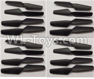 Wltoys Q616 Parts-12-02 Propellers,Main rotor blades(16pcs),Wltoys Q616 RC Quadcopter Drone Spare Parts Accessories,Wltoys Model Q616 Replacement Accessories