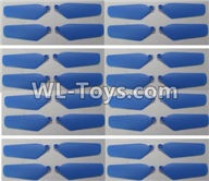 Wltoys Q626 Q626-B Parts-09-02 Main rotor blades,Propellers(32pcs)-Blue,Wltoys Q626 Q626-B RC Quadcopter Drone Spare Parts Accessories,Wltoys Model Q626 Replacement Accessories