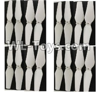 Wltoys Q696 Parts-11-02 Main rotor blades,Propellers(16pcs),Wltoys Q696 RC Quadcopter Drone Spare Parts Accessories,Wltoys Model Q696 Replacement Accessories
