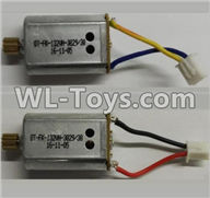 Wltoys Q696 Parts-22-02 Reversing-rotating Motor with Black and Yellow wire(1pcs) & rotating Motor with red and Black wire(1pcs),Wltoys Q696 RC Quadcopter Drone Spare Parts Accessories,Wltoys Model Q696 Replacement Accessories