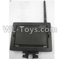 Wltoys Q696 Parts-54 5.8G image transmission return display Screen + antenna set,Wltoys Q696 RC Quadcopter Drone Spare Parts Accessories,Wltoys Model Q696 Replacement Accessories