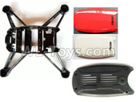 Wltoys Q818 Parts-Main body frame+ 2x Upper cover+ 1X Bottom shelll cover,Wltoys Q818 Parts,Wltoys Q818 RC Drone Parts