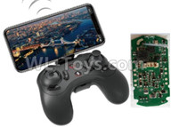Wltoys Q818 Parts-Q818-18 Transmitter + mobile phone holde + Receiver board,Wltoys Q818 Parts,Wltoys Q818 RC Drone Parts