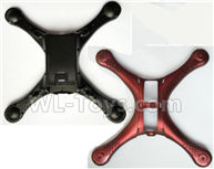 Wltoys-Q838-E Body shell cover Parts(Upper+ Bottom)-Red,Wltoys Q838-E Parts,Wltoys Q838-E RC Drone Parts