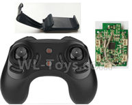Wltoys-Q838-E Remote control + mobile phone holder+ Receiver board,Wltoys Q838-E Parts,Wltoys Q838-E RC Drone Parts