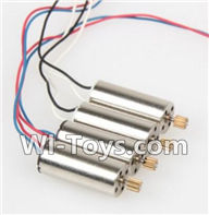 Wltoys V686 V686G V686K parts-32 rotating Motor with red and Blue wire(2pcs) & Reversing-rotating Motor with Black and white wire(2pcs) For Wltoys V686 V686G Quadcopter parts,V686 Drone Spare parts
