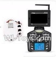 Wltoys V686 V686G V686K parts-40 Transmitte & FPV Display with Antena & 5.8G HD Camera unit & Support frame for the Display For Wltoys V686 V686G Quadcopter parts,V686 Drone Spare parts