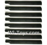 Wltoys V950 Spare-Parts-08-02 Propellers,Main rotor blades(8pcs),Wltoys V950 RC Helicopter Spare Parts Brushless Wltoys V950 Parts Replacement Accessories
