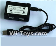 Wltoys V950 Spare-Parts-35-02 Upgrade USB And Balance charger-Can charger two battery at the same time,Wltoys V950 RC Helicopter Spare Parts Brushless Wltoys V950 Parts Replacement Accessories