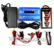 Wltoys V950 Spare-Parts-36-02 Upgrade Charger unit,Can charger 6x battery at the same time(Power & B6 Charger & 1-To-6 Parallel charging Board),Wltoys V950 RC Helicopter Spare Parts Brushless Wltoys V950 Parts Replacement Accessories