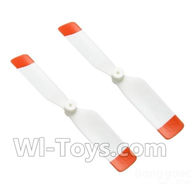 XK K124 Parts-06 Official Tail balde(2pcs-Red) For XK K124 helicopter Spare parts,EC145 6CH Flybarless RC Helicopter parts