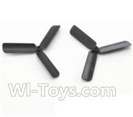 XK K124 Parts-08 Upgrade Three-blade Tail blade(2pcs) For XK K124 helicopter Spare parts,EC145 6CH Flybarless RC Helicopter parts