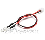 XK K124 Parts-10 Front light with wire and Plug For XK K124 helicopter Spare parts,EC145 6CH Flybarless RC Helicopter parts