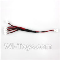XK K124 Parts-20 Upgrade 1-to-5 Plug wire(Small White-to-White Plug) For XK K124 helicopter Spare parts,EC145 6CH Flybarless RC Helicopter parts