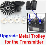 XK K124 Parts-56 Upgrade Metal Trolley for the Transmitter-Black(Can be used for XK K100 K110 K120 K123 K124 X350 X380) For XK K124 helicopter Spare parts,EC145 6CH Flybarless RC Helicopter parts