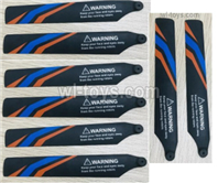 Wltoys XK K127 Propellers,Rotor blades Parts.K127.0002.Total 8pcs.XK EAGLE K127 RC Helicopter Replacement Accessories.