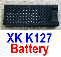 Wltoys XK K127 RC Battery Pack Parts.K127.0010.1pcs.3.7V 400mAh 20C Lipo Battery.XK EAGLE K127 RC Helicopter Replacement Accessories.