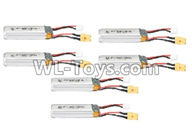 XK K130 Battery Parts-7.4V 600mAh 25C Battery(6pcs)-K130.0015,XK K130 parts,XK K130 Helicopter Parts