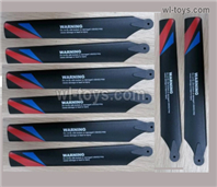 Wltoys XK K200 Parts Propellers,Rotor blades.K200.0005.Total 8pcs.XK Force K200 RC Helicopter Replacement Accessories.