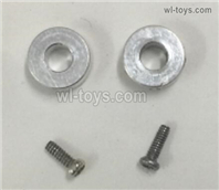 Wltoys XK K200 Parts 2pcs fixed ring with 2pcs Screws set for the main shaft.K130.0007.The Ring Size is φ3φ7x3mm.The Screws Size is 1.4x3PM D=2.5.XK Force K200 RC Helicopter Replacement Accessories.