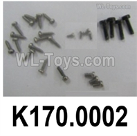 Wltoys K270 Parts K170.0002 Screw Set.WLtoys XK K270 RC Helicopter Accessories,UH-60L Black Hawk,K270 Rescue helicopter spare parts