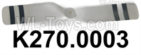 Wltoys K270 Parts K270.0003 Tail Rotor Set.WLtoys XK K270 RC Helicopter Accessories,UH-60L Black Hawk,K270 Rescue helicopter spare parts