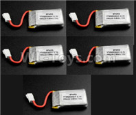 Wltoys XK X100 Parts-Battery-5pcs-3.7V 250MAH Battery-X100.007,Jaguar XK X100 Drone Parts,XK X100 Quadcopter Parts