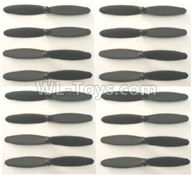 XK X130-T.0001-02 Spare Parts-Propellers,Main rotor blades(16pcs),Wltoys XK X130-T RC Racing Drone Parts,X130-T RC Quadcopter Spare parts,X130T RC Drone parts