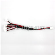 XK X130-T.0021-06 Spare Parts Upgrade 1-to-5 Plug wire(Small White-to-White Plug),Wltoys XK X130-T RC Racing Drone Parts,X130-T RC Quadcopter Spare parts,X130T RC Drone parts