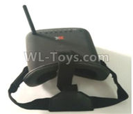 XK X130-T.0023-01 Spare Parts-5.8G FPV Glasses(Black),Wltoys XK X130-T RC Racing Drone Parts,X130-T RC Quadcopter Spare parts,X130T RC Drone parts