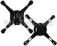 XK X260 Spare parts-01-01 Upper and Bottom body shell cover,XK X260 RC Quadcopter Drone Spare Parts Replacement Accessories