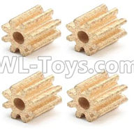 XK X260 Spare parts-08-04 X260-14 Small Copper Gear for the Motor(4pcs),XK X260 RC Quadcopter Drone Spare Parts Replacement Accessories