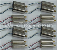 XK X260 Spare parts-15-01 Rotating Motor with red and Blue wire(8pcs) & Reversing-rotating Motor with Blue and white wire(8pcs) ,XK X260 RC Quadcopter Drone Spare Parts Replacement Accessories