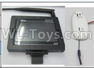 XK X260 Spare parts-25-03 FPV Display with Antena & 5.8G HD Camera unit,XK X260 RC Quadcopter Drone Spare Parts Replacement Accessories
