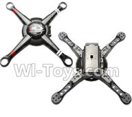 XK X380 Parts-01 Upper and Bottom body shell cover Spare Parts Accessories for Wltoys XK X380 RC Drone,RC Quadcopter Aircraft