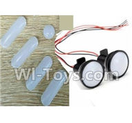 XK X380 Parts-14 lampshade & Front Light unit Spare Parts Accessories for Wltoys XK X380 RC Drone,RC Quadcopter Aircraft