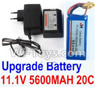 XK X380 Parts-25 Upgrade 11.1V 5600MAH 20C Battery & Charger and Balance charger Spare Parts Accessories for Wltoys XK X380 RC Drone,RC Quadcopter Aircraft