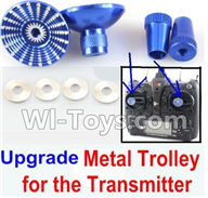 XK X380 Parts-43 Upgrade Metal Trolley for the Transmitter-Blue(Can be used for XK X251 X350 X380 K100 K110 K120 K123 K124) Spare Parts Accessories for Wltoys XK X380 RC Drone,RC Quadcopter Aircraft