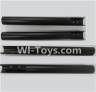 XK X500 Spare Parts-008-02 Front aluminum tube group(2pcs-25x0.8x161.5mm) & Rear aluminum tube group(2pcs-25x0.8x254.5mm),XK X500 RC Quadcopter Drone Spare Parts,XK X500-A Replacement Accessories Parts