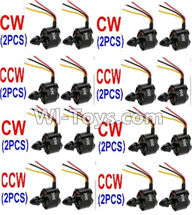 XK X500 Spare Parts-017-01 clockwise Rotating Brushless Motor(CW)-8pcs & counterclockwise Reversing-rotating Brushless Motor(CCW)-8pcs,XK X500 RC Quadcopter Drone Spare Parts,XK X500-A Replacement Accessories Parts