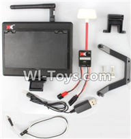 XK X500 Spare Parts-039 5.8G 8ch Image transmission Receiving Monitor+5.8G Image Transmission Transmitter Set,XK X500 RC Quadcopter Drone Spare Parts,XK X500-A Replacement Accessories Parts