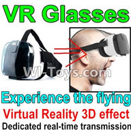 XK X500 Spare Parts-040 UDI VR Glasses,It suit 4-6.5 inches phone,2,000,000 pixels,You can experience the flying feeling,XK X500 RC Quadcopter Drone Spare Parts,XK X500-A Replacement Accessories Parts