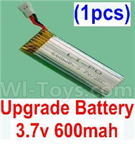 XK K110 K110S Parts-28 Upgrade 3.7v 600mah 25c Battery(1pcs) For Wltoys XK K110 K110S Helicopter parts,6ch Brushless Helicopter spare Accessories