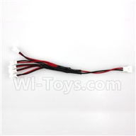 XK K110 K110S Parts-36 Upgrade 1-to-5 Plug wire(Small White-to-White Plug) For Wltoys XK K110 K110S Helicopter parts,6ch Brushless Helicopter spare Accessories
